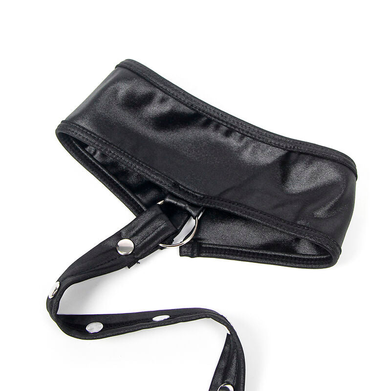 SUBBLIME - 954406 ABITO BONDAGE IN PELLE NERO S/M
