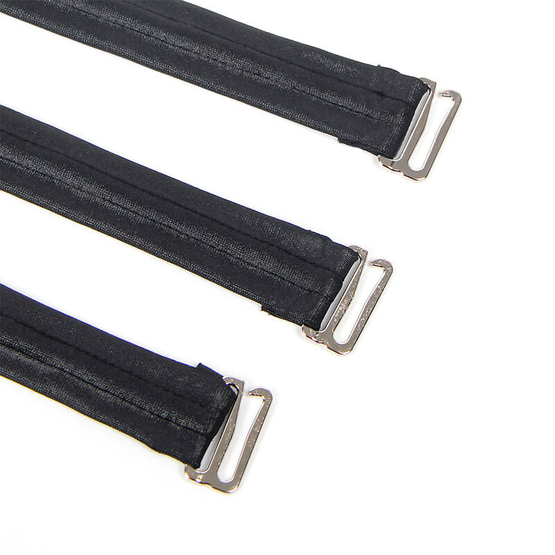 SUBBLIME - 954406 ABITO BONDAGE IN PELLE NERO S/M