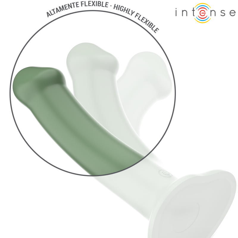 INTENSE - BECCA VIBRATOR WITH SUCTION CUP 10 VIBRATIONS GREEN REMOTE CONTROL - 2