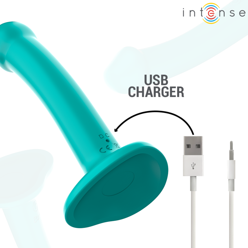 INTENSE - KATIE VIBRATOR WITH SUCTION CUP 10 VIBRATIONS BLUE REMOTE CONTROL - 6