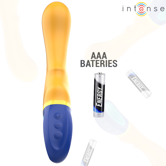 INTENSE - VIBRATEUR POINT G SHAGGY JAUNE