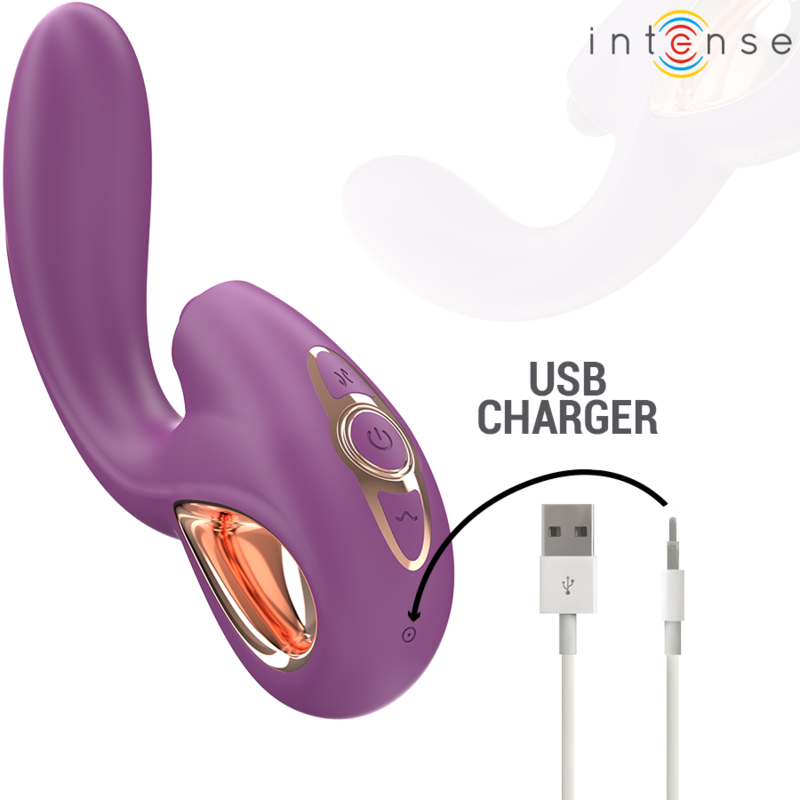 INTENSE - LALI MULTIFUNCTION G-SPOT VIBRATOR TAPPING & THRUST & VIBRATION PURPLE - 5