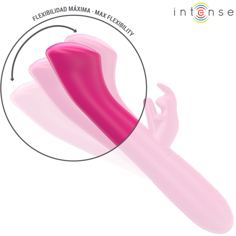INTENSE - JULIETA RABBIT VIBRATOR 18.6 CM 10 VIBRATIONS PINK - 6