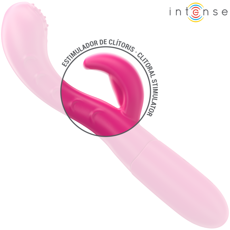 INTENSE - AMARA VIBRATOR WITH STIMULATING TONGUE 10 VIBRATIONS PINK - 1