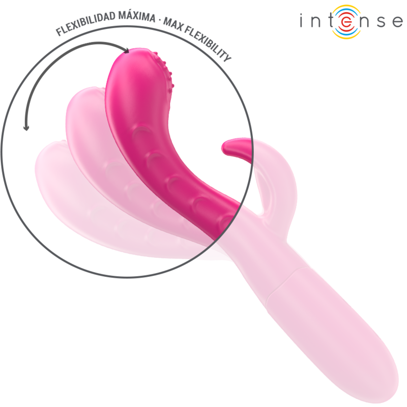 INTENSE - AMARA VIBRATOR WITH STIMULATING TONGUE 10 VIBRATIONS PINK - 5