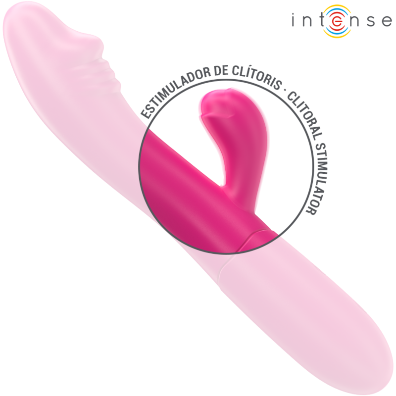 INTENSE - IVY FLEXIBLE VIBRATOR 10 VIBRATIONS WITH STIMULATING TONGUE PINK - 5
