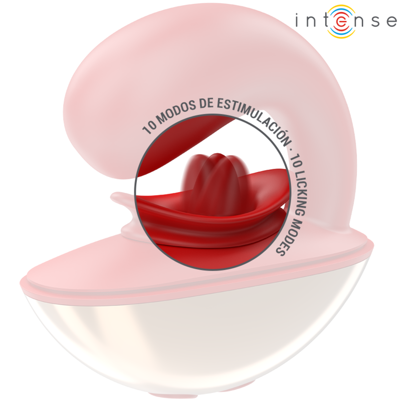 INTENSE - MARIAH VIBRATOR & STIMULATOR IN U SHAPE 10 VIBRATIONS RED - 2