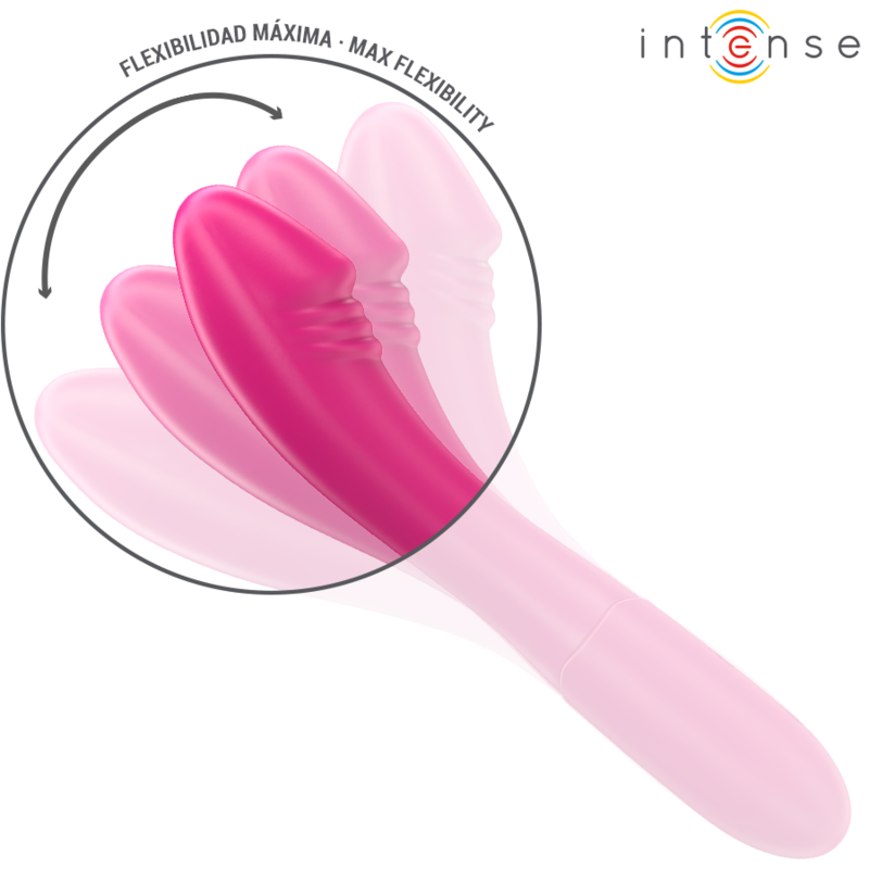 INTENSE - BELINDA VIBRATOR 19 CM FLEXIBLE 10 VIBRATIONS PINK - 3