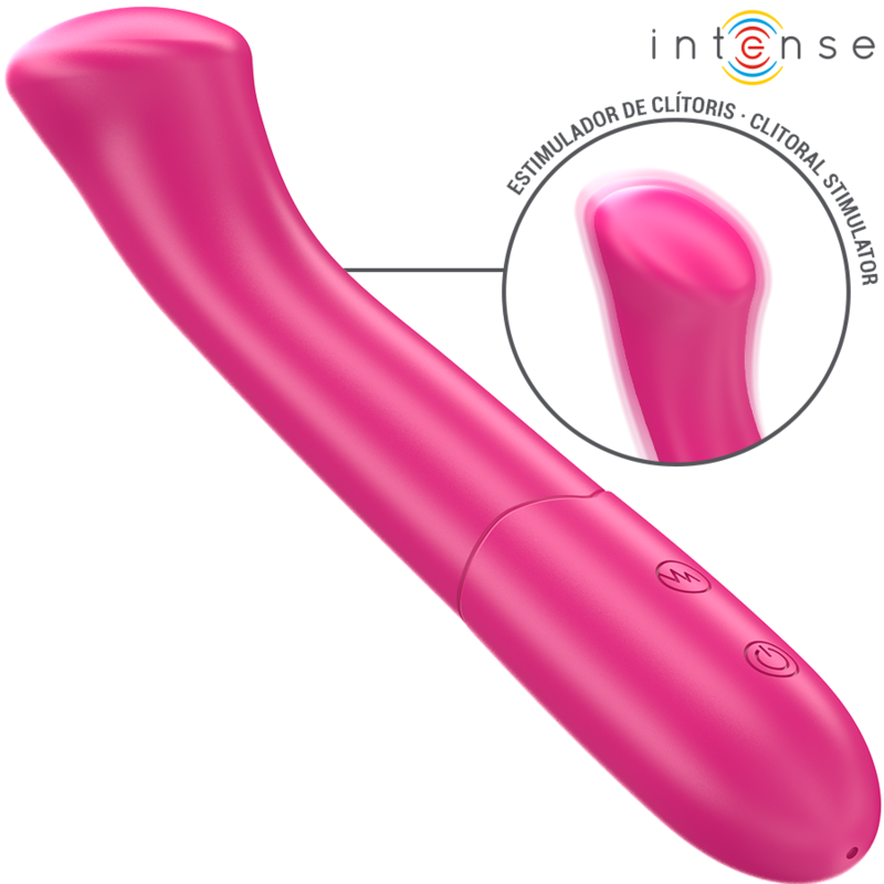 INTENSE - PATY VIBRATOR 19 CM FLEXIBLE 10 VIBRATIONS MODEL 2 PINK - 5
