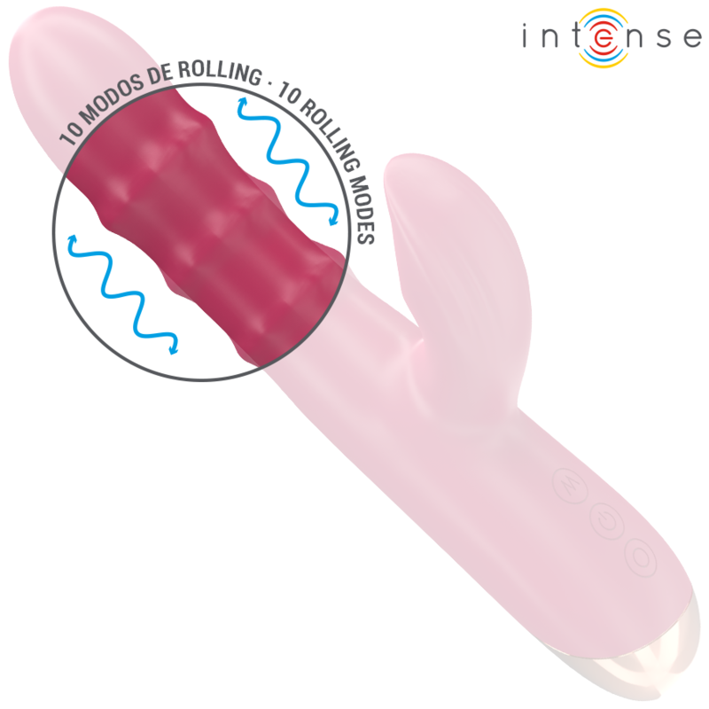 INTENSE - CHLOE MULTIFUNCTION VIBRATOR 3 IN 1 RED - 5