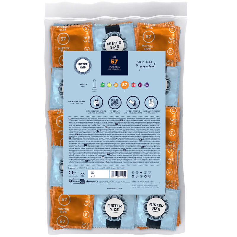 MISTER SIZE - CONDOM SIZE L 57 MM (100 UNITS) - 2
