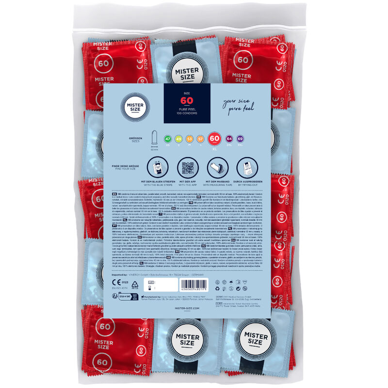 MISTER SIZE - CONDOM SIZE XL 60 MM (100 UNITS) - 2