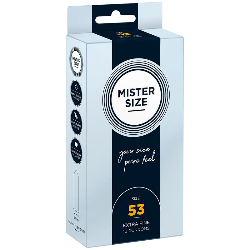 MISTER SIZE - CONDOM SIZE M 53 MM (10 UNITS) - 1
