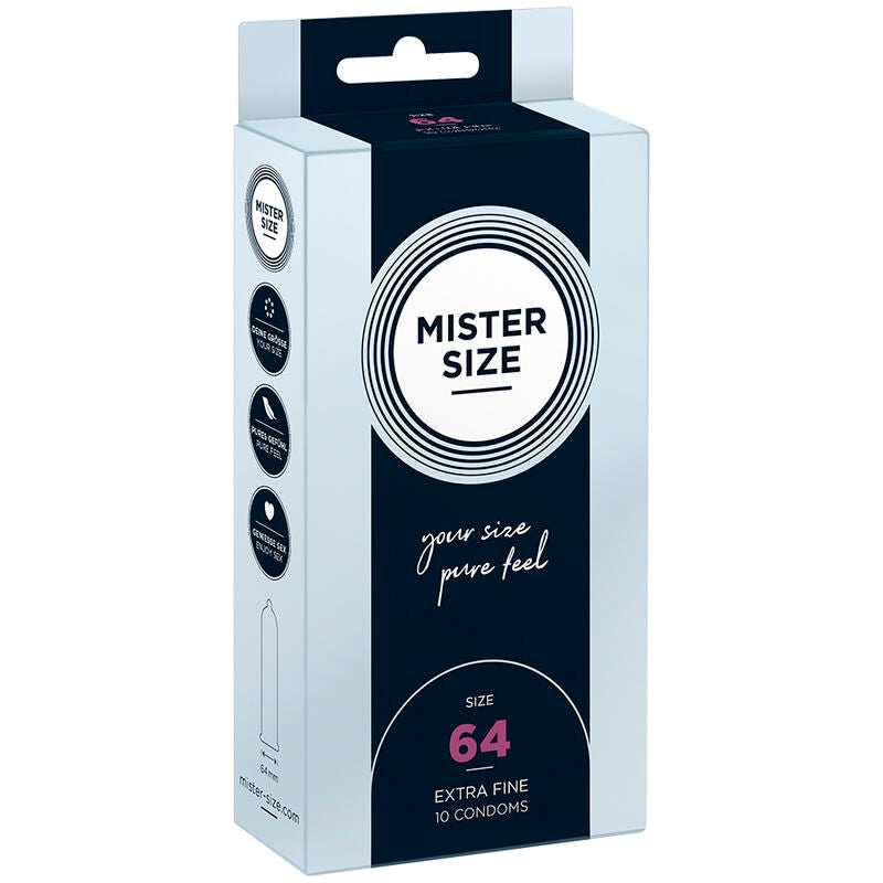 MISTER SIZE - CONDOMS SIZE XXL 64 MM (10 UNITS) - 1