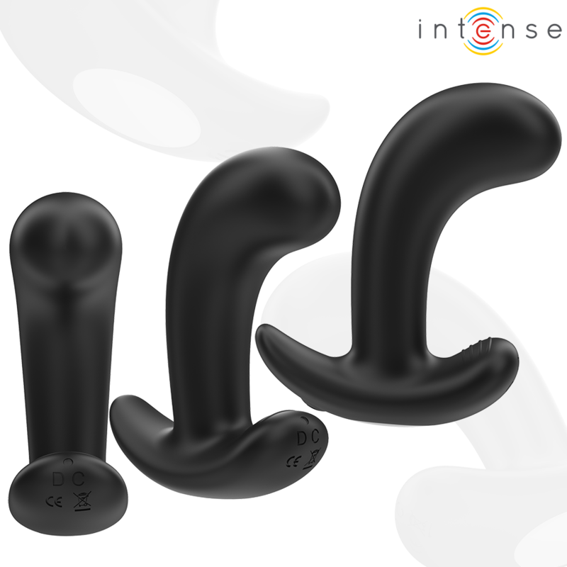 INTENSE - CHANDLER ANAL PLUG 10 VIBRATIONS BLACK REMOTE CONTROL - 3