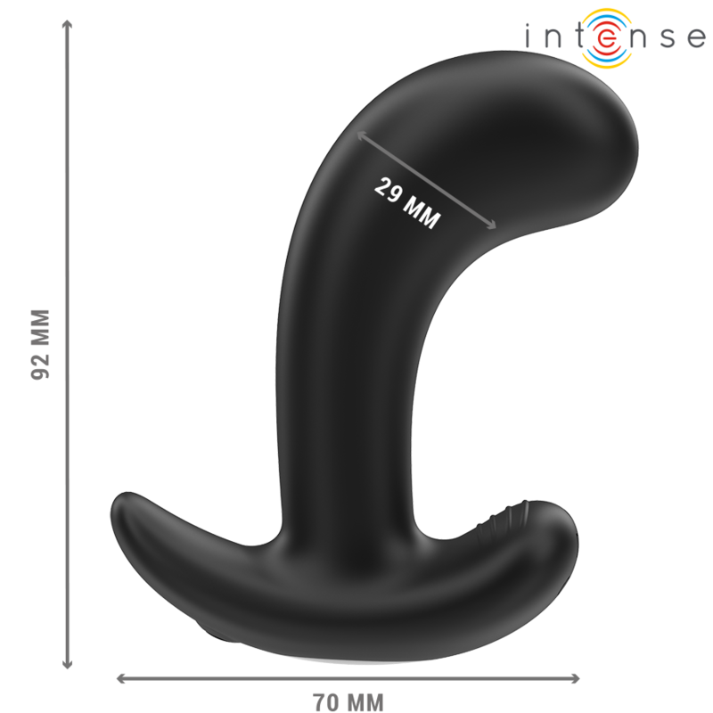 INTENSE - CHANDLER ANAL PLUG 10 VIBRATIONS BLACK REMOTE CONTROL - 2