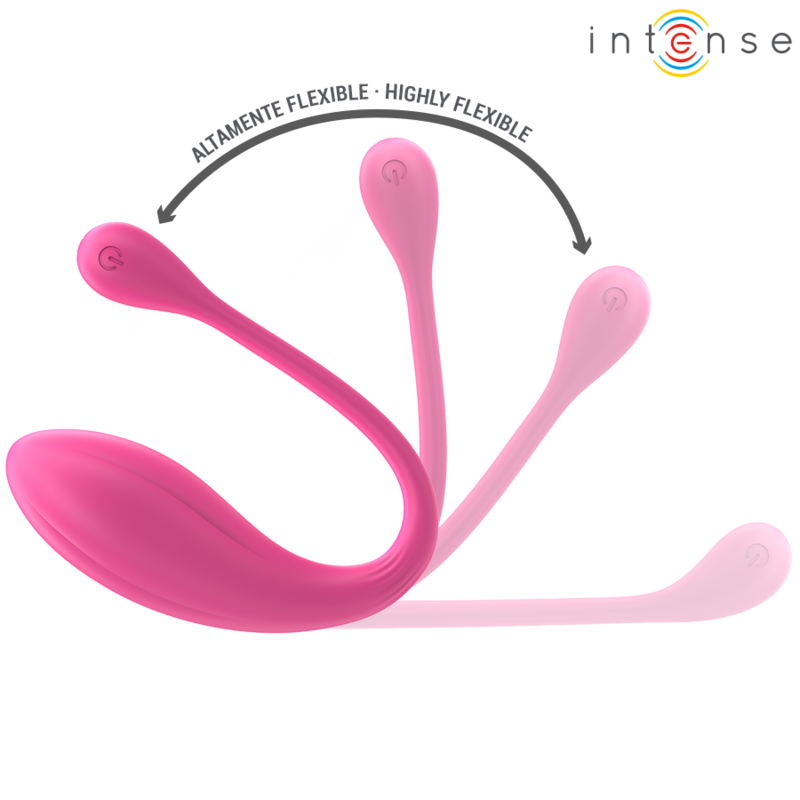 INTENSO - VIBRATORE JANICE U DOPPIA STIMOLAZIONE 10 VIBRAZIONI ROSA TELECOMANDO