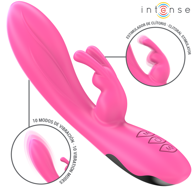 INTENSE - RANDALL RABBIT VIBRATOR 10 VIBRATIONS PINK - 6