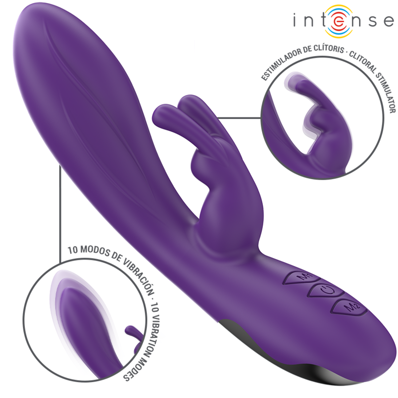 INTENSE - RANDALL RABBIT VIBRATOR 10 VIBRATIONS PURPLE - 6