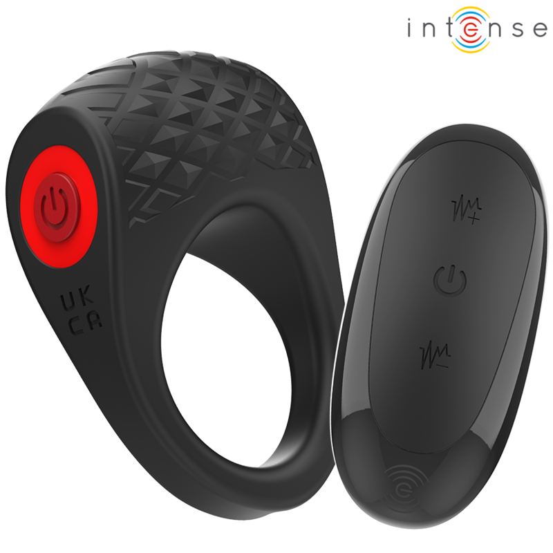 INTENSE - CLOVER VIBRATOR PENIS RING 10 VIBRATIONS BLACK - 7
