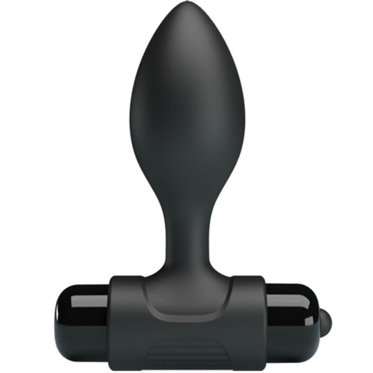 PRETTY LOVE - VIBRA BUTT 10 VIBRATIONS ANAL PLUG BLACK - 1