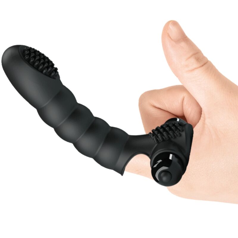 PRETTY LOVE - ALEXANDER FINGER VIBRATOR 10 VIBRATIONS BLACK - 4