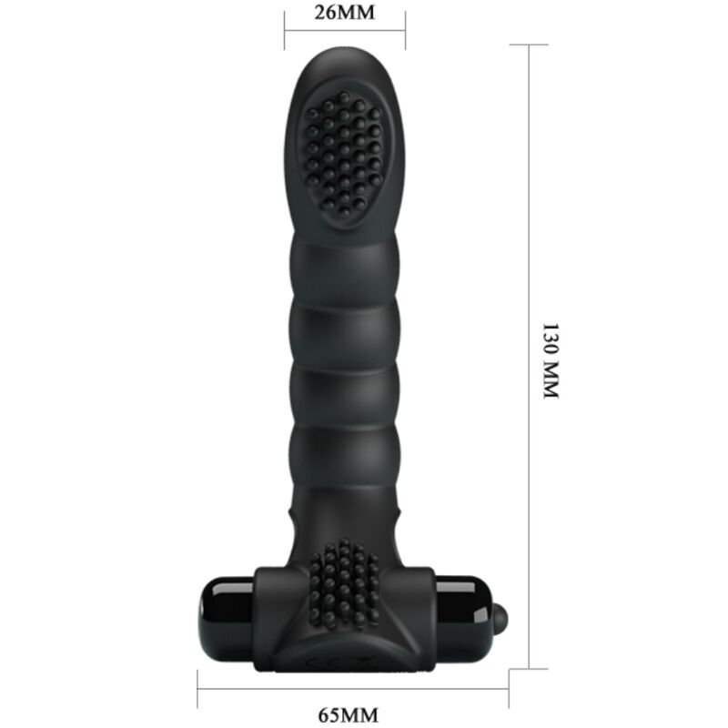 PRETTY LOVE - ALEXANDER FINGER VIBRATOR 10 VIBRATIONS BLACK - 5