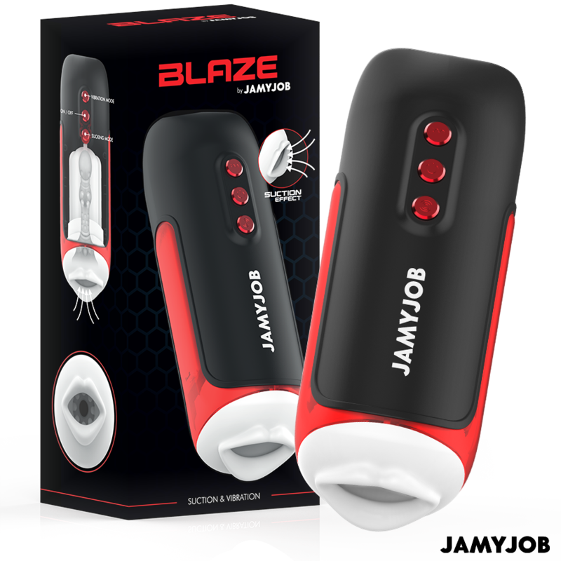 JAMYJOB - BLAZE AUTOMATIC MOUTH MASTURBATOR 5 MODES STIMULATING WAVES AND VIBRATION - 7