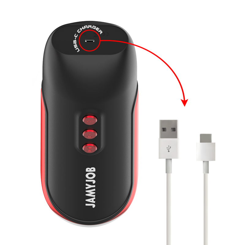 JAMYJOB - BLAZE AUTOMATIC MOUTH MASTURBATOR 5 MODES STIMULATING WAVES AND VIBRATION - 5