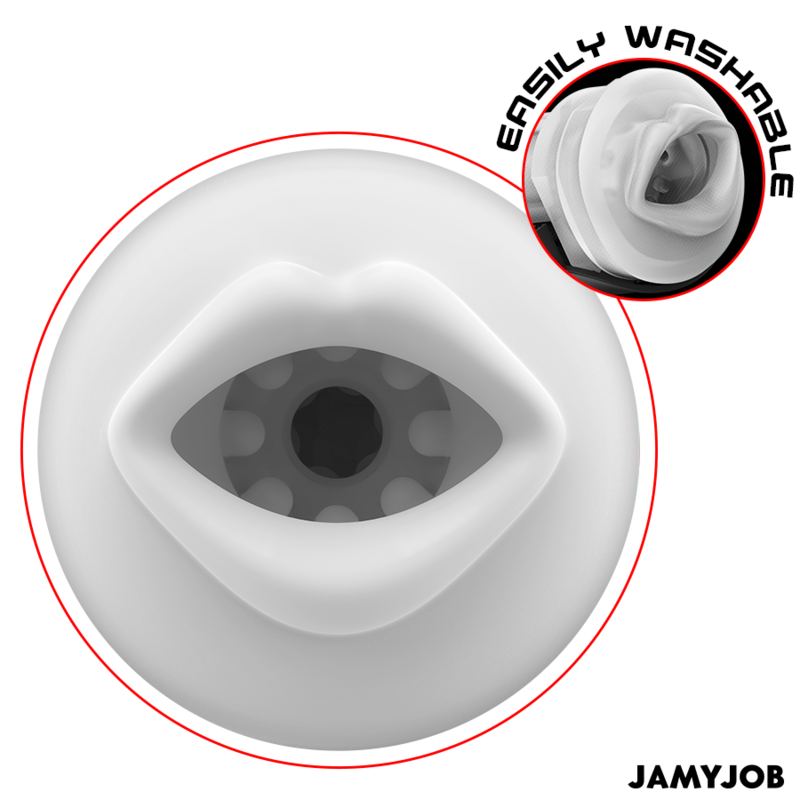 JAMYJOB - BLAZE AUTOMATIC MOUTH MASTURBATOR 5 MODES STIMULATING WAVES AND VIBRATION - 4