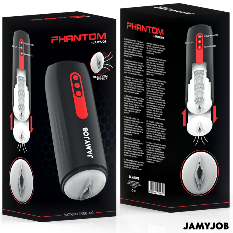 JAMYJOB - PHANTOM AUTOMATIC VAGINAL MASTURBATOR 5 SUCTION AND THRUST MODES