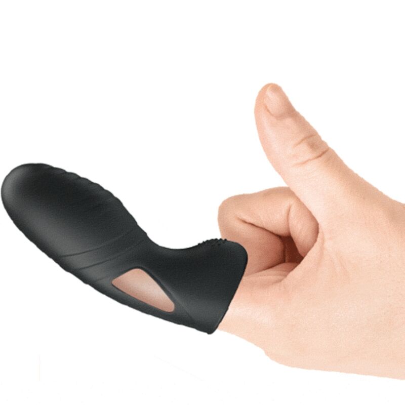 PRETTY LOVE - ALAN SILICONE FINGER VIBRATOR BLACK - 4