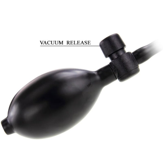 PRETTY LOVE - INFLATABLE ANAL PLUG BLACK - 1