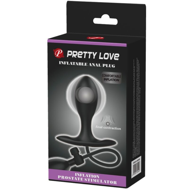 PRETTY LOVE - INFLATABLE ANAL PLUG BLACK - 6