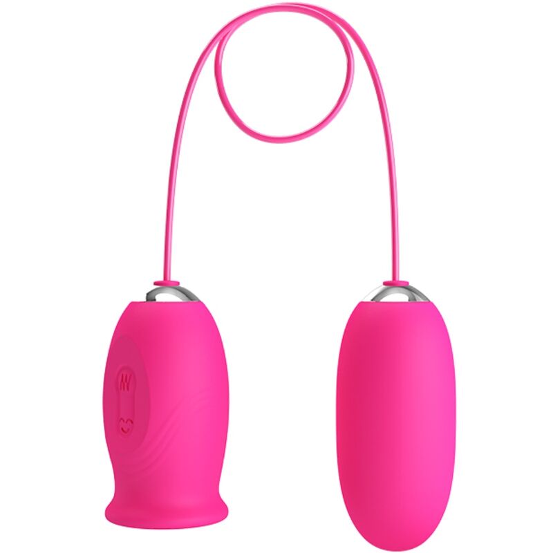 PRETTY LOVE - DAISY VIBRATING EGG + CLITORIS STIMULATING TONGUE PINK - 8