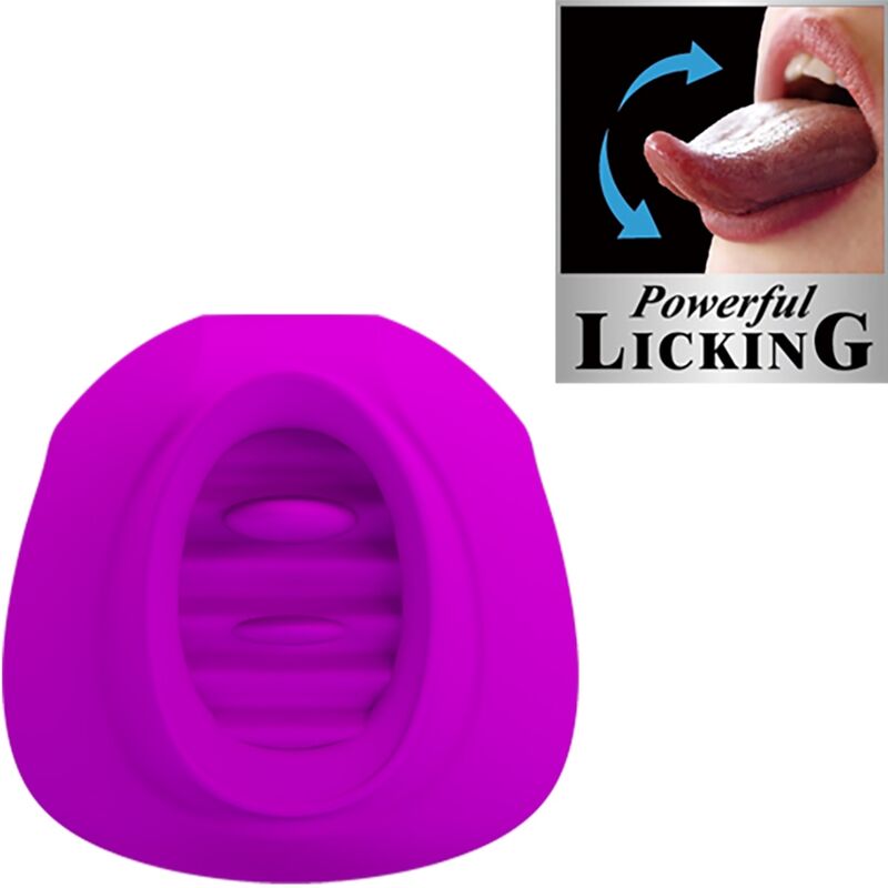 PRETTY LOVE - ESTELLE TONGUE CLITORIS STIMULATOR 12 VIBRATIONS PURPLE - 3