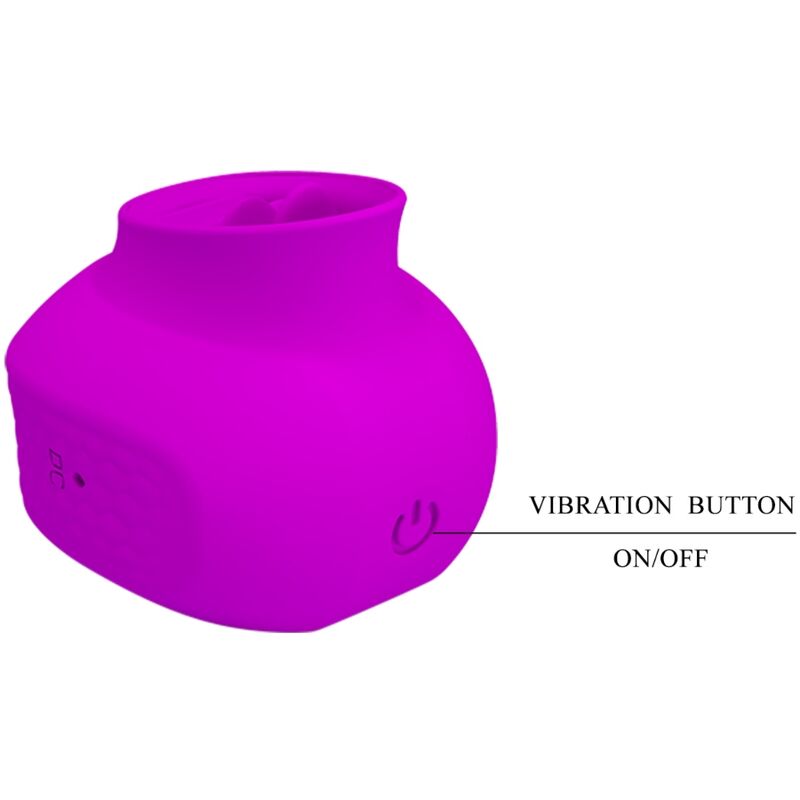 PRETTY LOVE - ESTELLE TONGUE CLITORIS STIMULATOR 12 VIBRATIONS PURPLE - 5