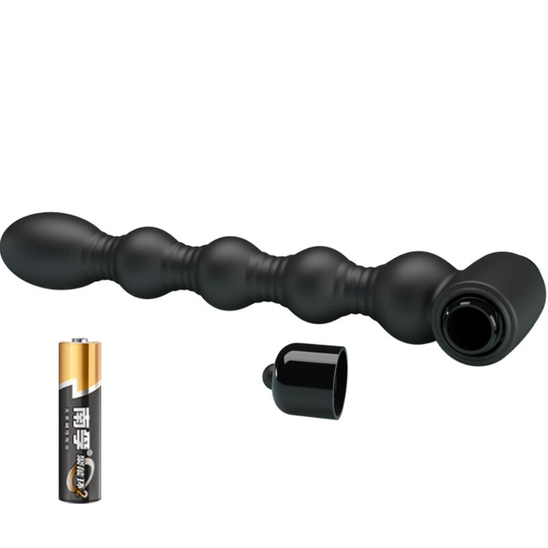 PRETTY LOVE - LYNN SILICONE ANAL PLUG 10 VIBRATIONS BLACK - 4