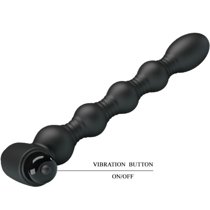 PRETTY LOVE - LYNN SILICONE ANAL PLUG 10 VIBRATIONS BLACK - 5