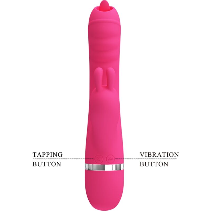 PRETTY LOVE - PHOENIX MULTIFUNCTION RABBIT VIBRATOR PINK - 2