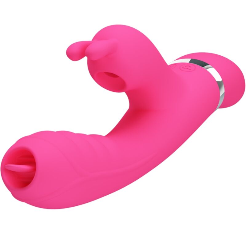 PRETTY LOVE - PHOENIX MULTIFUNCTION RABBIT VIBRATOR PINK - 5