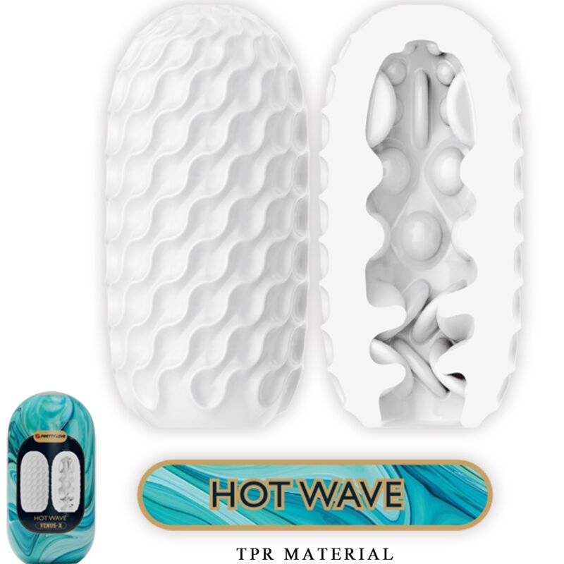 PRETTY LOVE - VENUS X 15 SILICONE MALE MASTURBATORS WHITE - 5