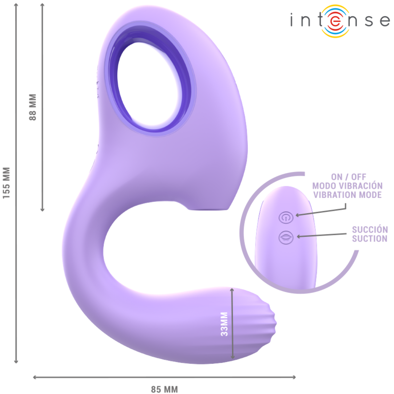 INTENSE - BAXTER VIBRATOR & STIMULATOR VIOLET - 4