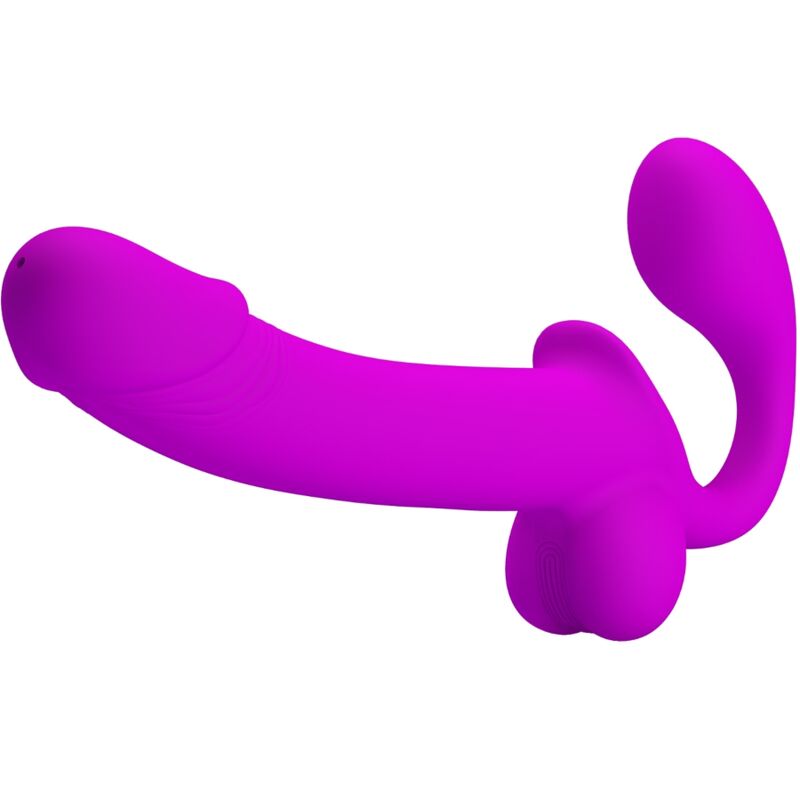 PRETTY LOVE - KELPIE DOUBLE STRAP-ON STIMULATOR PURPLE - 5