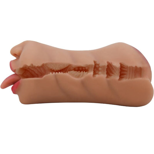 CRAZY BULL - SARAH DOUBLE MASTURBATOR MOUTH AND VAGINA MEAT