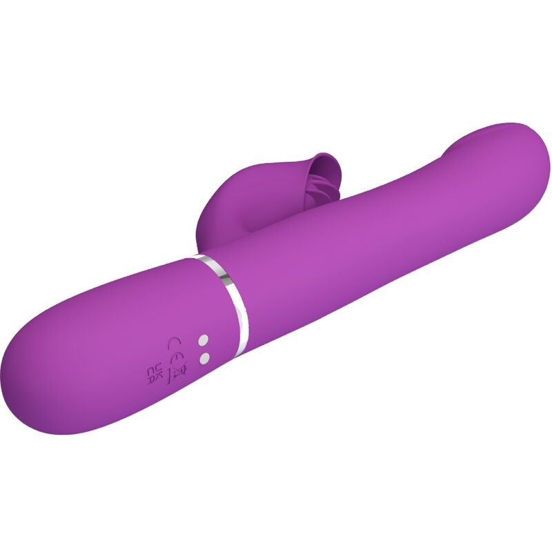 PRETTY LOVE - 4 IN 1 MULTIFUNCTION VIBRATOR & STIMULATOR PURPLE - 4