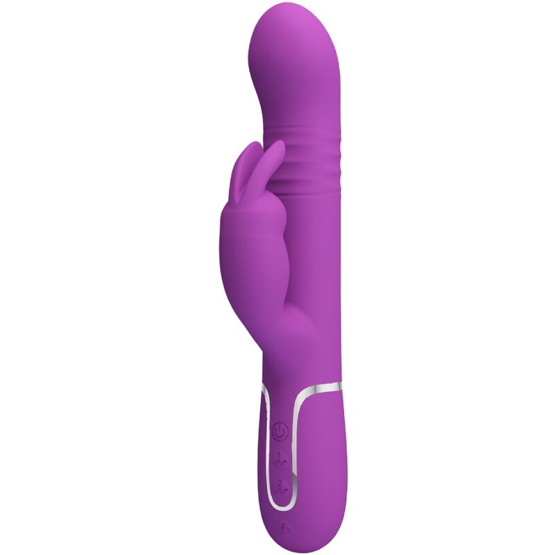 PRETTY LOVE - COALE 4 IN 1 MULTIFUNCTION RABBIT VIBRATOR  PURPLE - 1