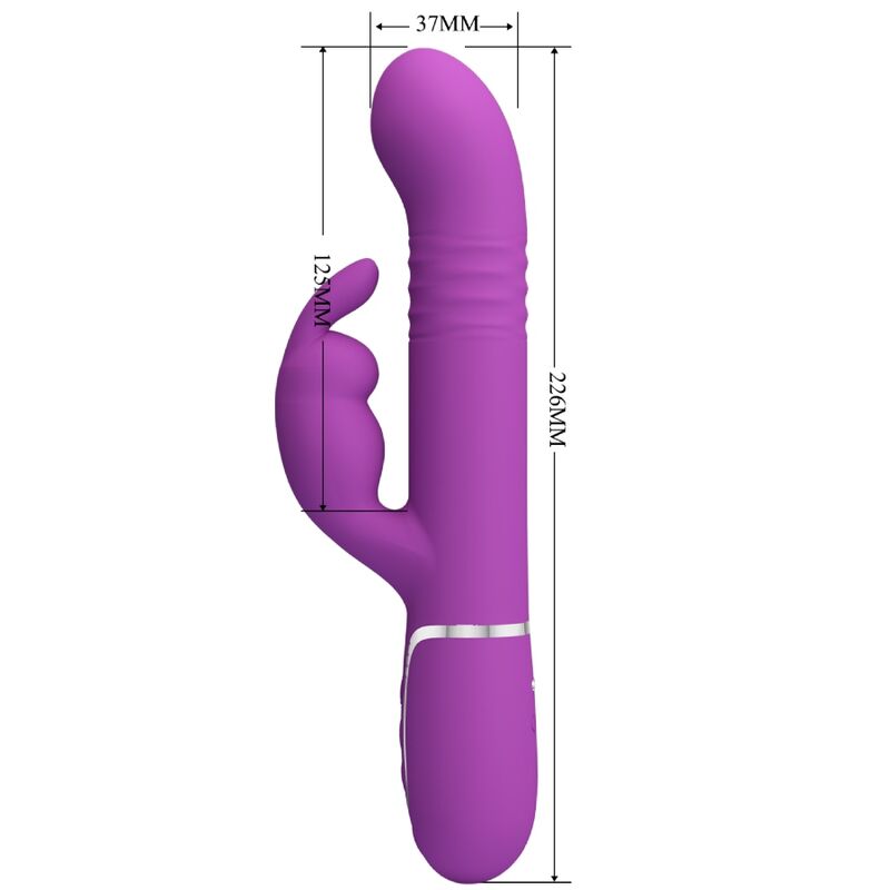 PRETTY LOVE - COALE VIBRATEUR LAPIN MULTIFONCTION 4 EN 1 VIOLET