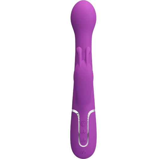 PRETTY LOVE - DEJON 3 IN 1 MULTIFUNCTION RABBIT VIBRATOR  PURPLE - 1