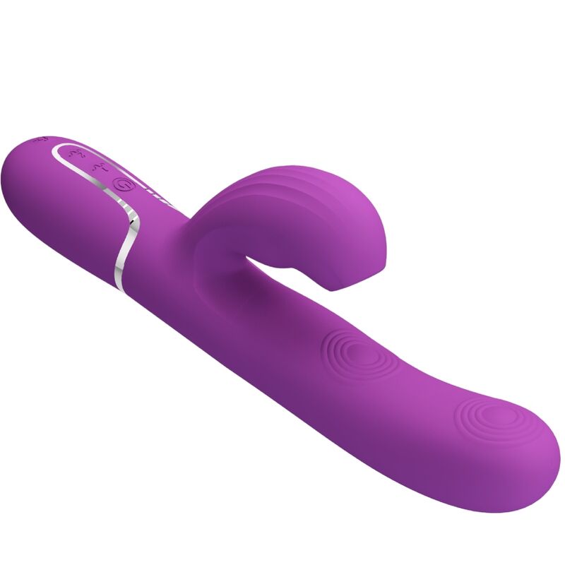 PRETTY LOVE - PERLITA 3 IN 1 MULTIFUNCTION RABBIT VIBRATOR PURPLE - 4